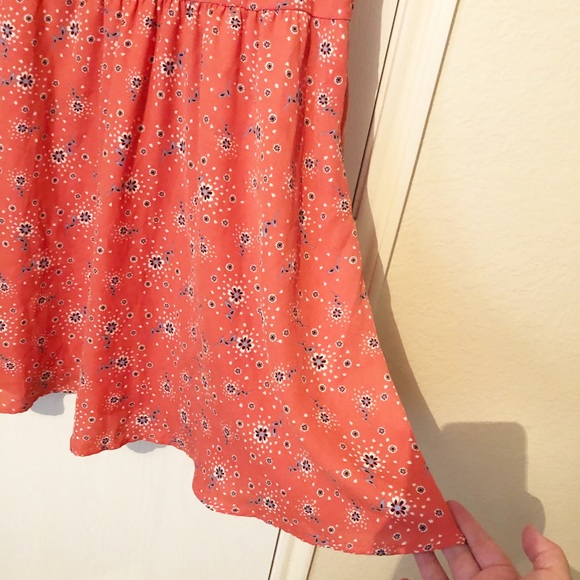 [Lauren Conrad] Coral Floral Spring Dress - Picture 5 of 10